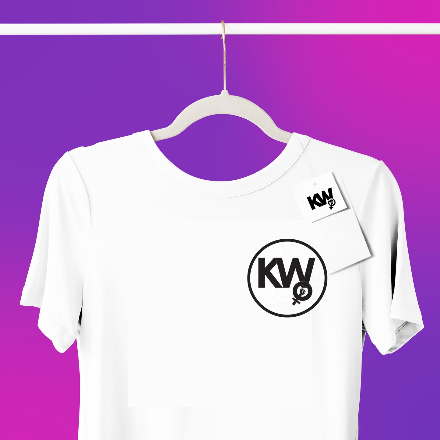 T -Shirt with "Kantankerous Woman" Logo Pocket Screenprint.