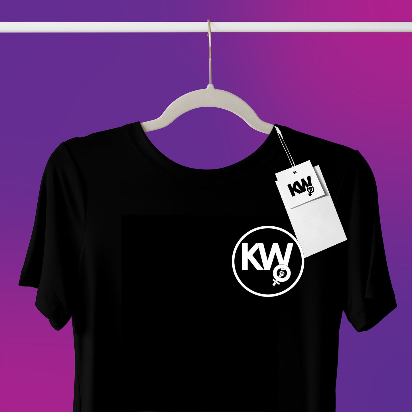 T -Shirt  with "Kantankerous Woman" Logo Pocket  Screenprint.