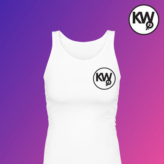 Tank top with "Kantankerous Woman" Logo Pocket Screenprint.